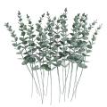 40pcs Artificial Eucalyptus Leaves for Floral Arrangement Decoration