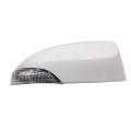 Car Front Right Rear View Mirror Cover Cap with Turn Signal Flashing