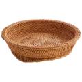 Fruit Basket Handmade Rattan Storage Basket Woven Basket Household, S