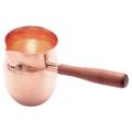 450ml Pure Copper Handmade Coffee Set Coffee Pot with Wooden Handle