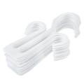 Plastic Slippers Leather Shoes Drying Shelf Hanger 10 Pcs White