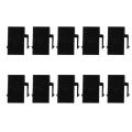 100pcs Rj45 Connector Keystone Jack Cat6 Extension Adapter,black