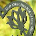 Heart Shaped Plaque Ornament Metal Word Card for Garden Flower Pot-2
