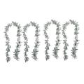 2 Pcs Artificial Flocked Lambs Ear Garland - 6ft/piece Faux Leaves