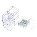 24 Pcs Square Transparent Plastic Packing Box Candy Box Gift Box