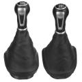 5 Speed Car Leather Gear Shift Knob Dust Boot Cover for Seat Leon Ii