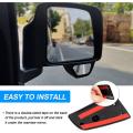 2x Car Blind Spot Assist Mirror Wide Angle Mirror Rearview Mirror