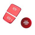 Car for Volvo Xc40 2017-2020 Handbrake Button Sticker Red