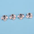 Set Of Assorted Four Prong Nuts Metal Coating (m5 100pcs)