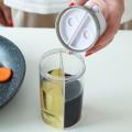 2pcs Rotating Two-in-one Seasoning Bottle Leak-proof Oil Plastic Jar