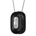 Fashionable Personal Wearable Mini Hanging Neck Air Purifier Black