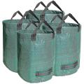 4 Pack 32 Gallons Garden Waste Bags, Reusable Yard Bags Heavy Duty