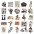 Vintage Stickers, 50 Scrapbook Stickers for Planners Junk Journal