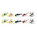 10pcs Fly Fishing Poppers,topwater Fishing Lures Bass Crappie