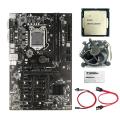 B250b Btc Mining Motherboard with G3900 Cpu+thermal Grease+cooling