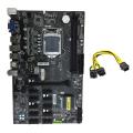 B250 Btc Mining Motherboard with 6-pin to 8-pin Power Cable