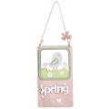 Wood Adorable Bunny Spring Decoration Plaque for Easter Plaque