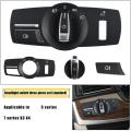 Car Center Console Headlight Switch Control Panel Cover Decorative