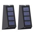 2pcs Solar Wall Lamp Sensor Waterproof Decoration Lighting,7 Color