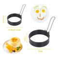 5 Pack Non-stick Egg Rings for Griddle,frying Egg Maker Molds