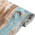 6m Vinyl 3d Rustic Wood Plank Self Adhesive Wallpaper Wall Stickers