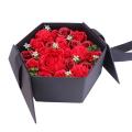 Artificial Flowers Flower Paper Box Soap Flower Packing Set Red