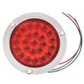 4 Pack Round Led Trailer Tail Lights Red 24 Led 4 Inch Brake Lights