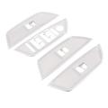 Car Chrome Abs Glass Lift Switch Cover Trim For-bmw X1 2011-2015