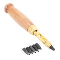 6pcs Punch Leather Tool,6 Tips 1.5m 2mm 2.5mm 3mm 3.5m 4mm