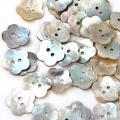 200x 15mm Pearl Buttons Mother Of Pearl Shell Flower Button