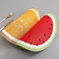 4 Pcs Pp Woven Round Placemat Mat Watermelon Lemon Drink Coasters
