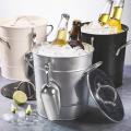 3.5l Ice Bucket with Tong and Lid Champagne Beer Bucket Bar Tool C