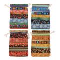 12pc Egyptian Jewelry Coin Pouch Print Drawstring Gift Bag Purse