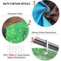 Bathroom Curtain with 12x Hooks Water-repellent Shower Curtain