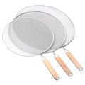 3 Pieces Splatter Guard Mesh Stainless Steel Guard Shield for Kitchen