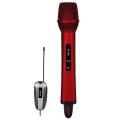 Wireless Microphone Uhf Metal Dynamic Mic System Red