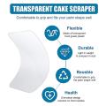 30pcs Transparent Cake Cream Scraper for Bread Pastry Cake Diy Tool