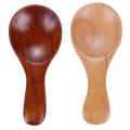 Wooden Spoons, 10 Pcs Wood Soup Spoon Set, - 7.3 Inches