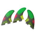 3pcs/set Surfboard Fins Fcs2 Fins Honeycomb Carbon Fibreglass