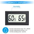 Mini Digital Thermometer Hygrometer with Fahrenheit () (2 Pcs)