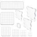 10 Pieces Stamp Blocks Acrylic Clear for Scrapbooking Crafts Stamp