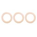 20 Pack Wood Rings Wooden Rings for Craft, Ring Pendant Making 70mm