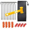 Tent Canopy Fixed Accessories Set Ground Nail with Plastic Hammer