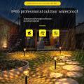 Garden Outdoor Solar Led Lights,solar Path Lawn Light Rgb Color