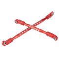 Metal Steering Link Set Steering Link Rod for 1/6 Rc Crawler,red