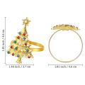 Set Of 12 Christmas Tree Napkin Rings for Christmas Wedding Decor