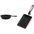 Japanese Omelette Pan, Non-stick Coating Square to Make Crepes (pink)