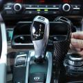 Car Gear Shift Knob Cover Trim Carbon Fiber for Bmw F20 F30 F31