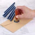 10 Pieces Sealing Wax Sticks for Wax Seal Stamp, Great(sea Blue)
