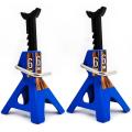 2x Metal Jack Stands 6 Ton Height Adjustable for 1/10 Rc Scx10-blue